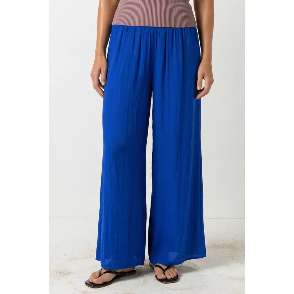 Woven Roomy Wide Leg Casual Pants