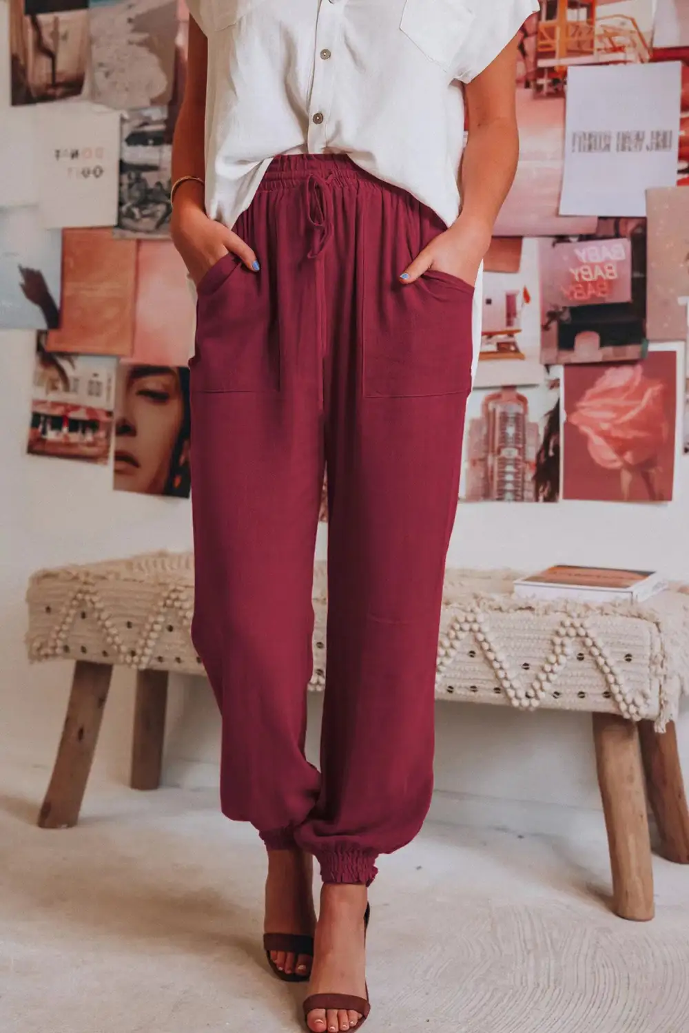 Relaxed Drawstring Everyday Pants