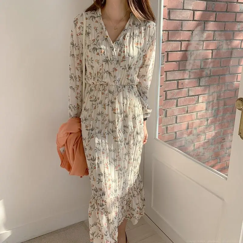 Luludress 2025 Sexy V-neck Full Sleeve Long Dress