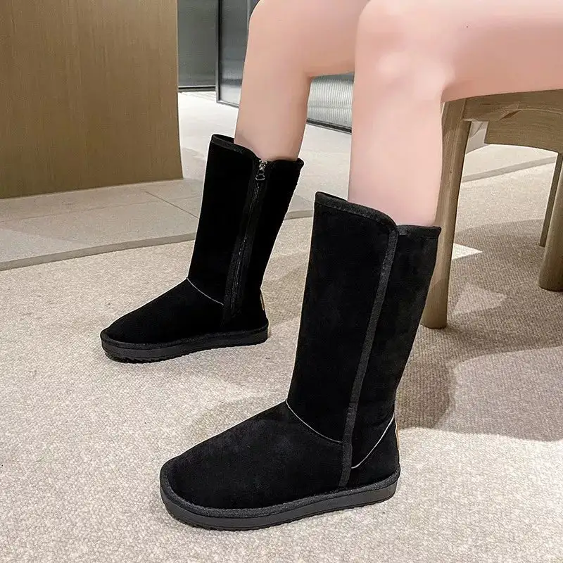 Knee High Boots with Zipper