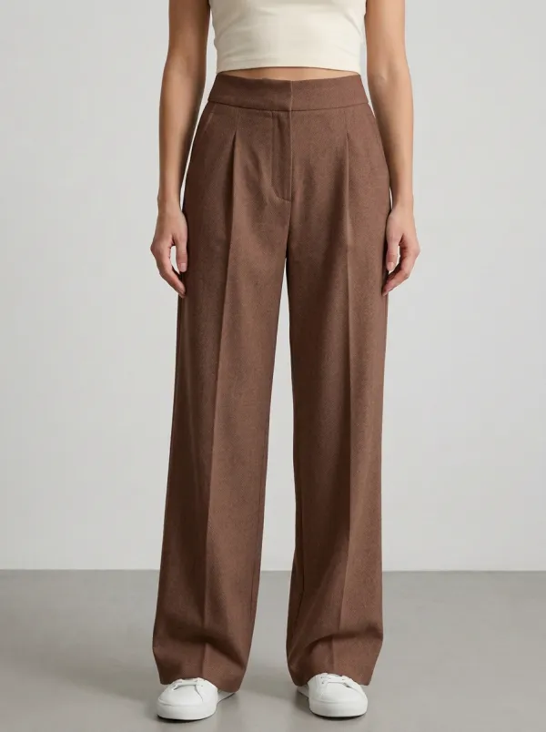Classic Wide-Leg Printed Women's Wide-Leg Pants