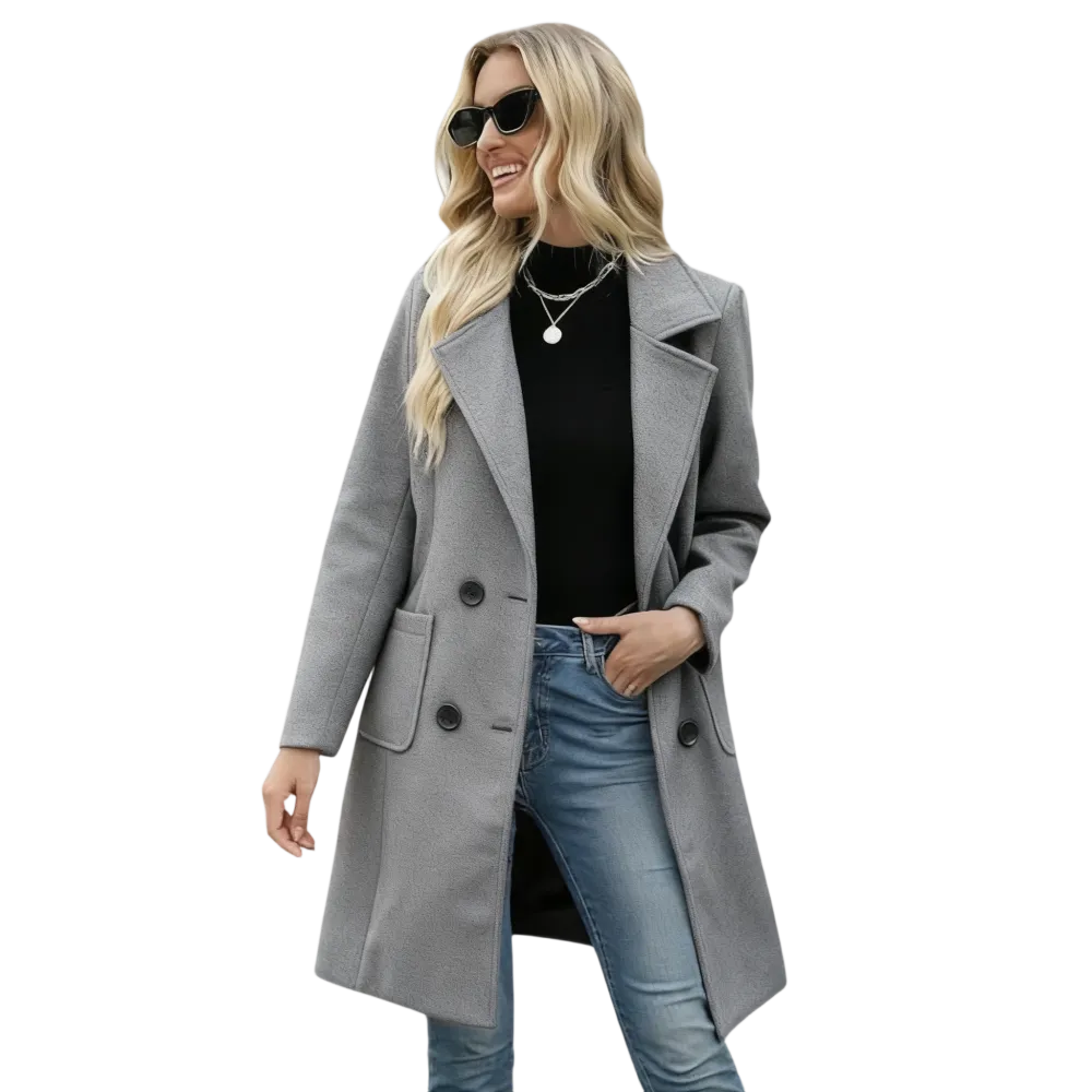 Wool-Blend Camel Coat