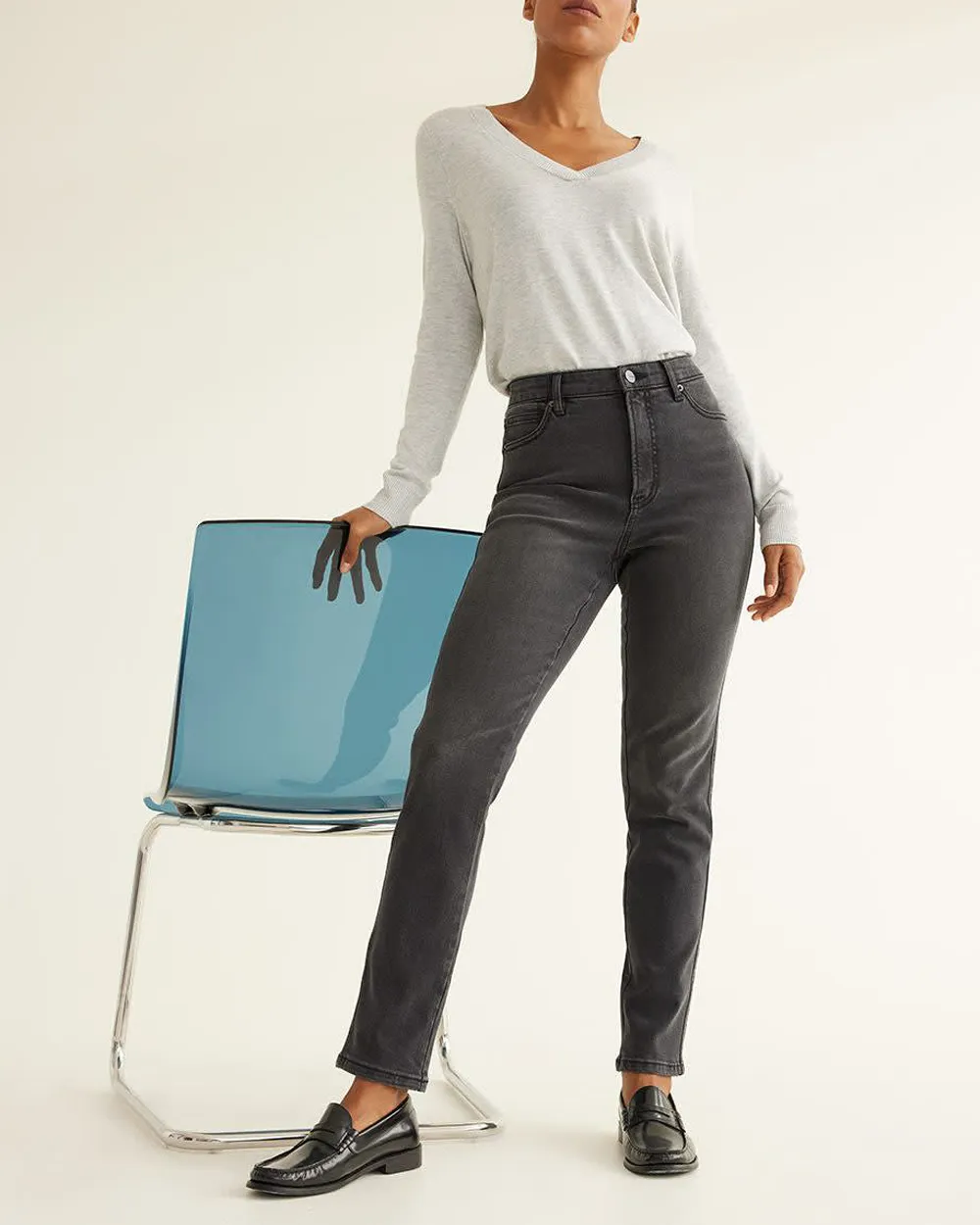 Slim-Leg High-Rise Jean  Vintage