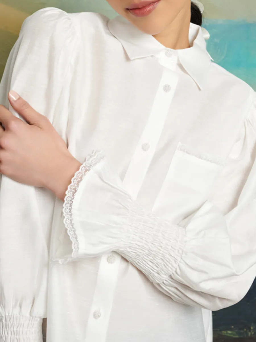 Casual Regular Hearts Blouse