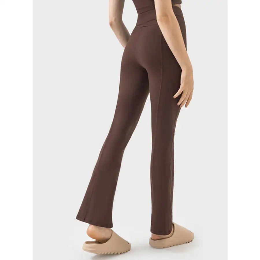 Zipper Detail High Waist Active Pants