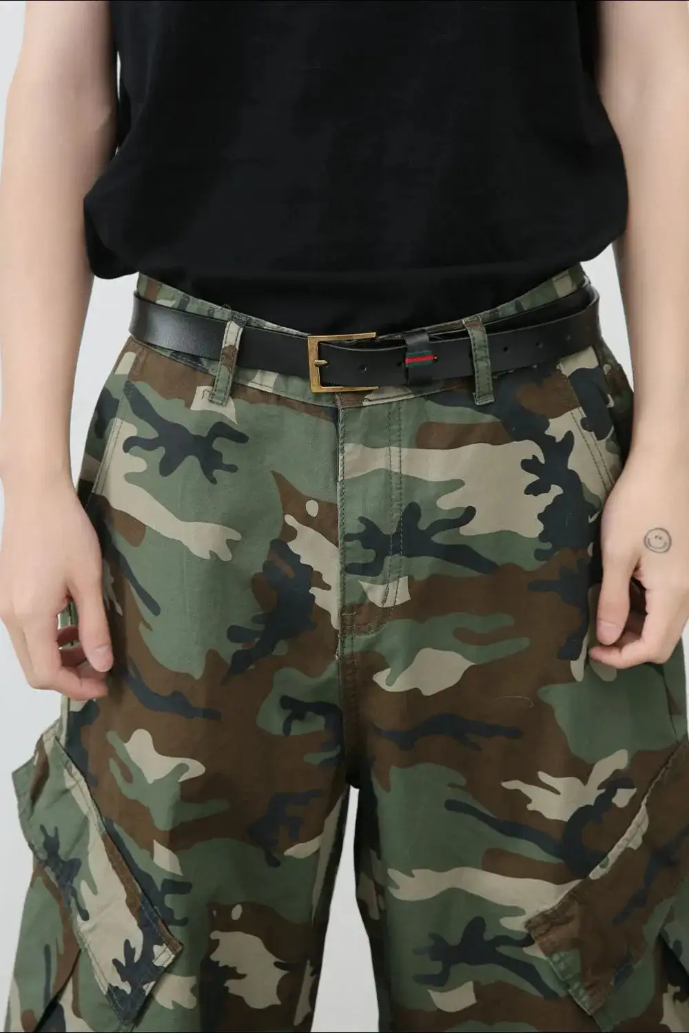 Soft Utility Cotton Blend Casual Shorts