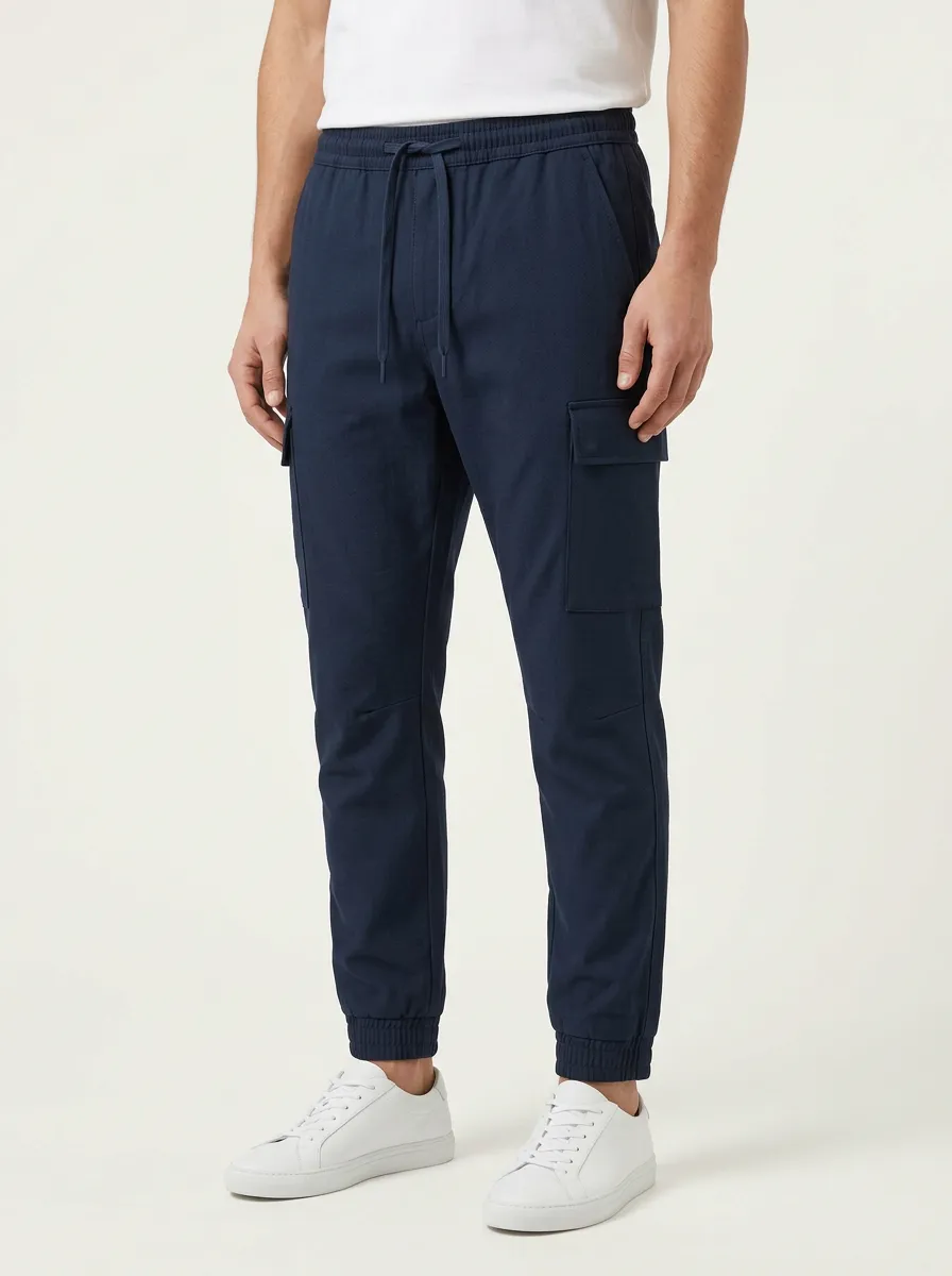Elastic-Waist Jogger Men's Cargo Pants