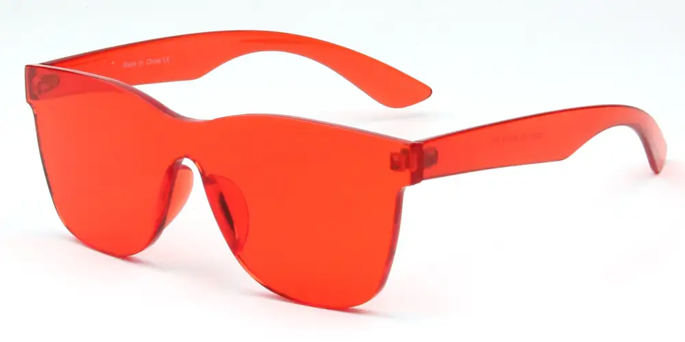 Retro Flat Lens Square Tinted Sunglasses
