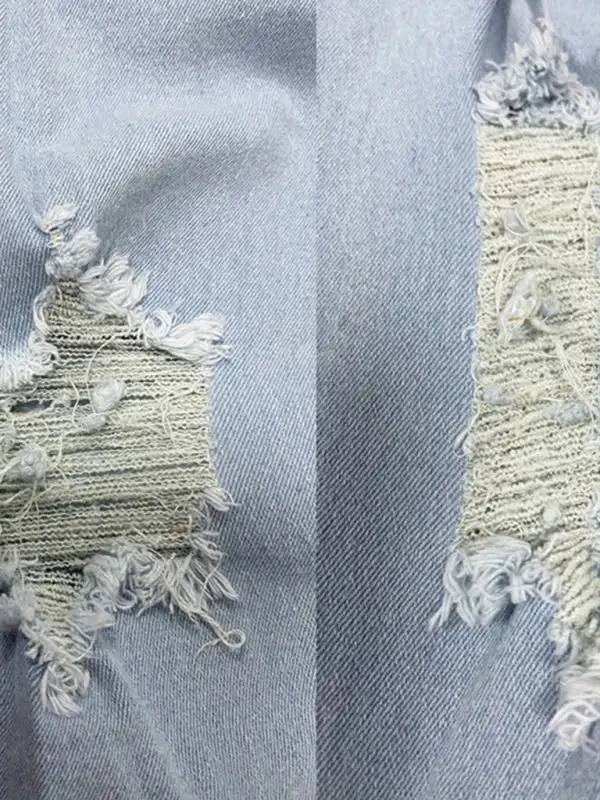 High Waist Ripped Denim Jeans