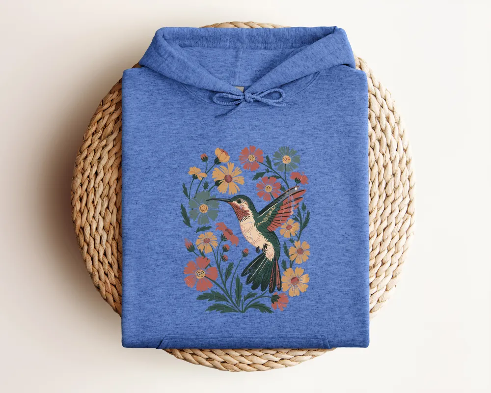 Hummingbird Graphic Pullover Hoodie