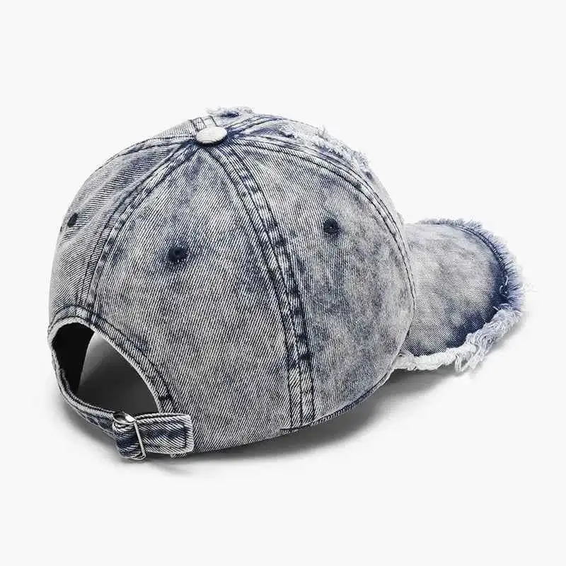 Distressed Cotton Adjustable Hat