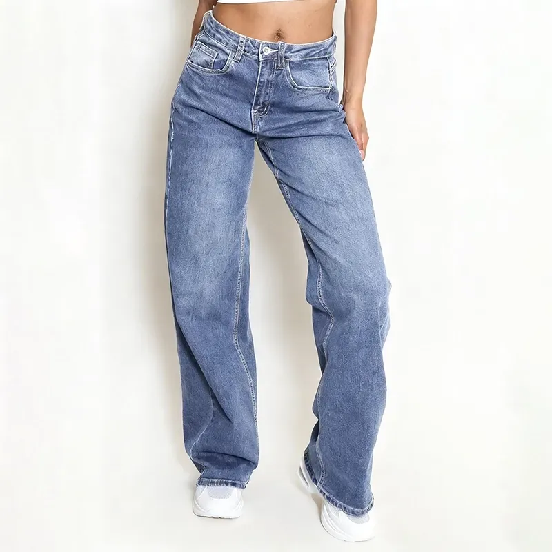 🔥Last Day 50% Off 🔥Women's Minimalist High Waist Denim Stretch Wide Leg Jeans