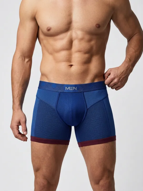 Men's Ergonomic Performance Charcoal Indigo U-Pouch Briefs