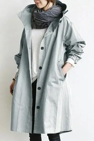 Knit Water Resistant Trench Coat