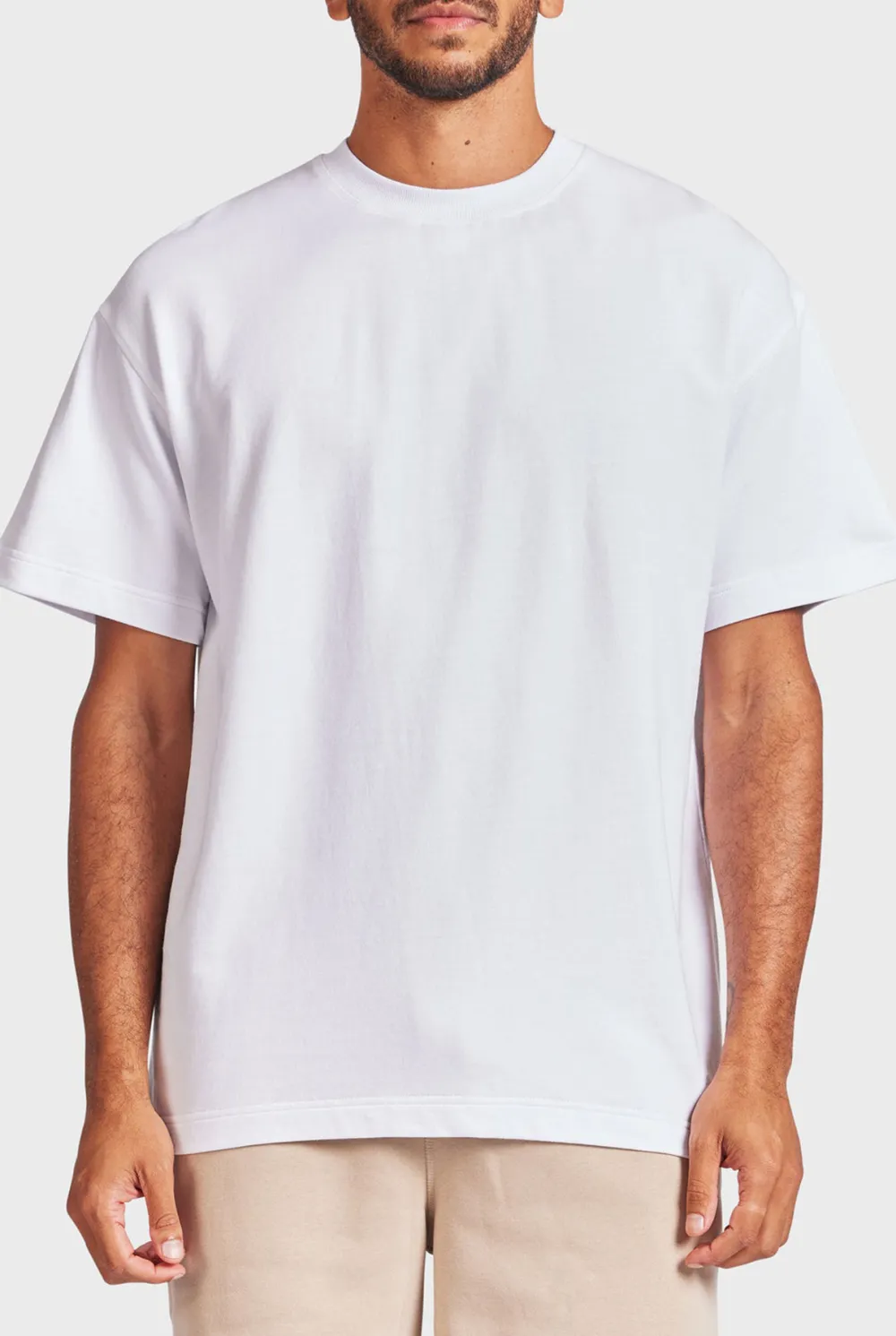 Short Sleeve Crew Neck Plain Tee