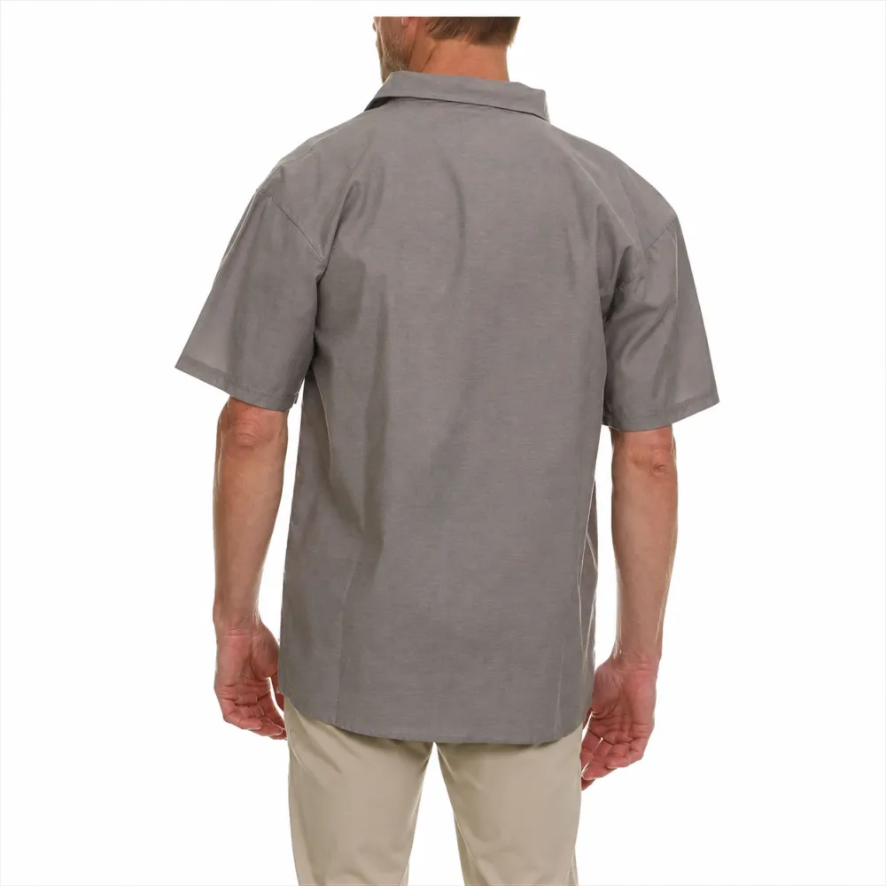 Men's Utility Button-Up Short Sleeve Pocket Shirt