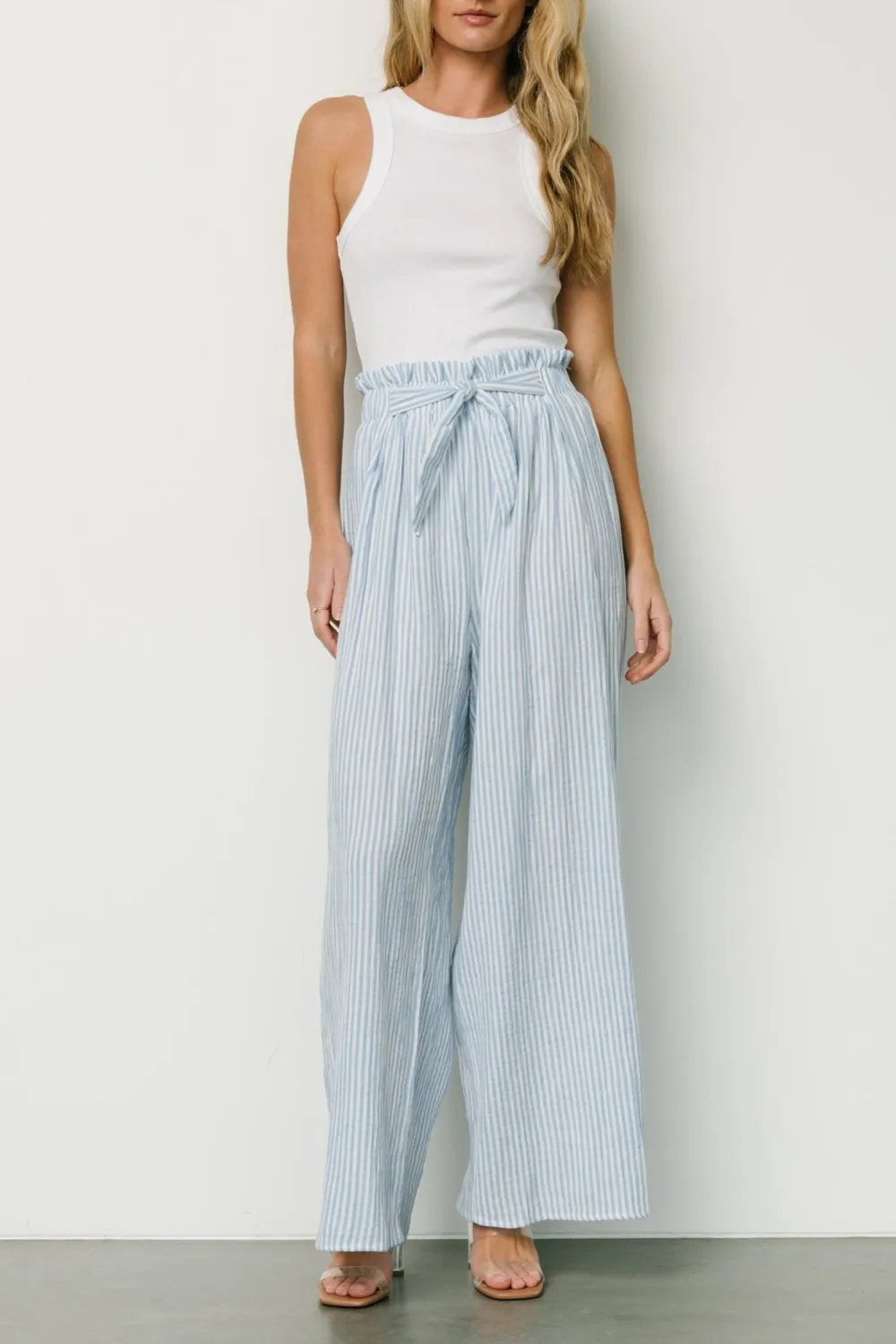 Daily Versatile Striped Loose Pants