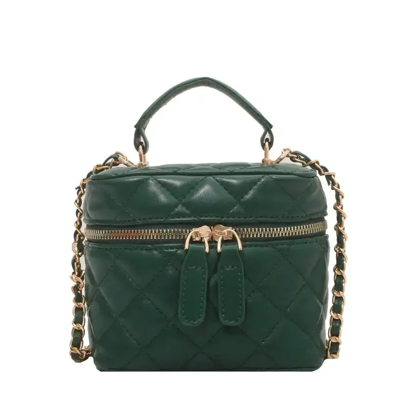 Quilted Structured Clutch Bag