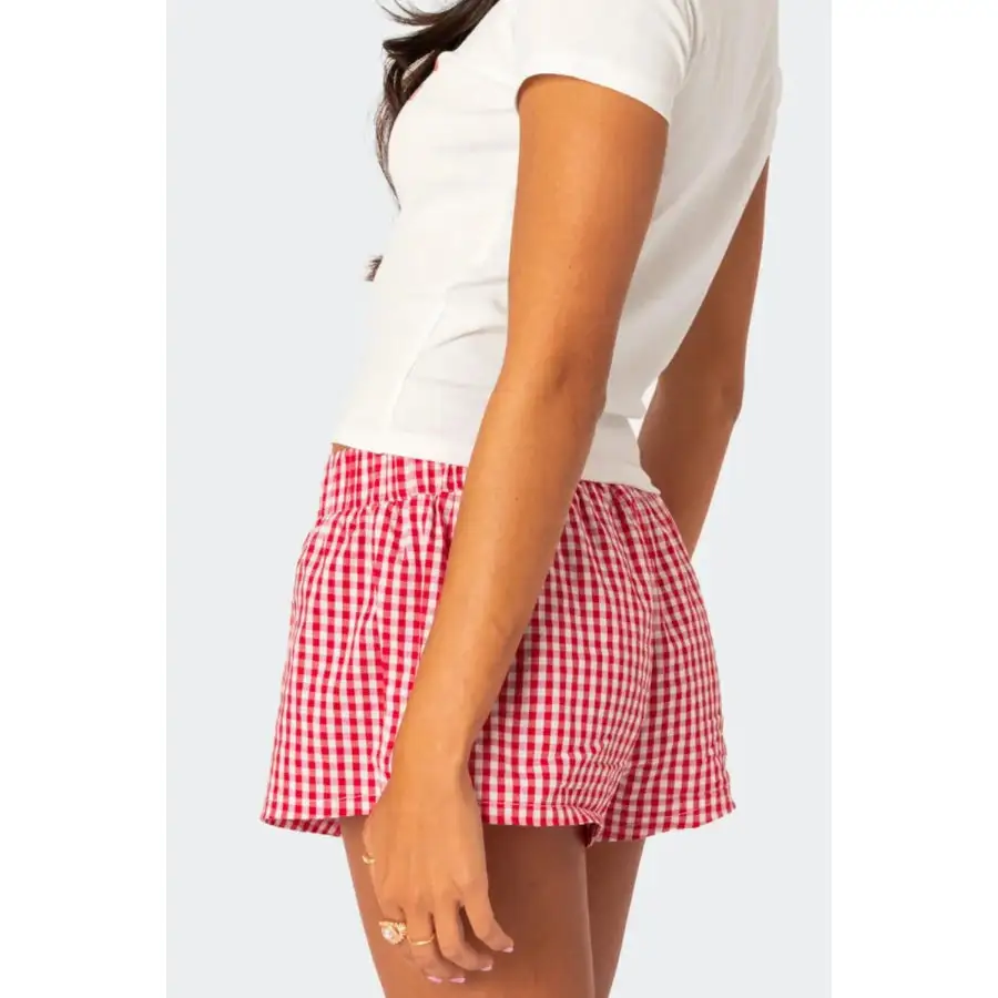 Relaxed Elastic Waist Shorts