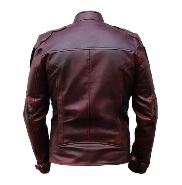 Contemporary Leather Biker Motorcycle Jacket