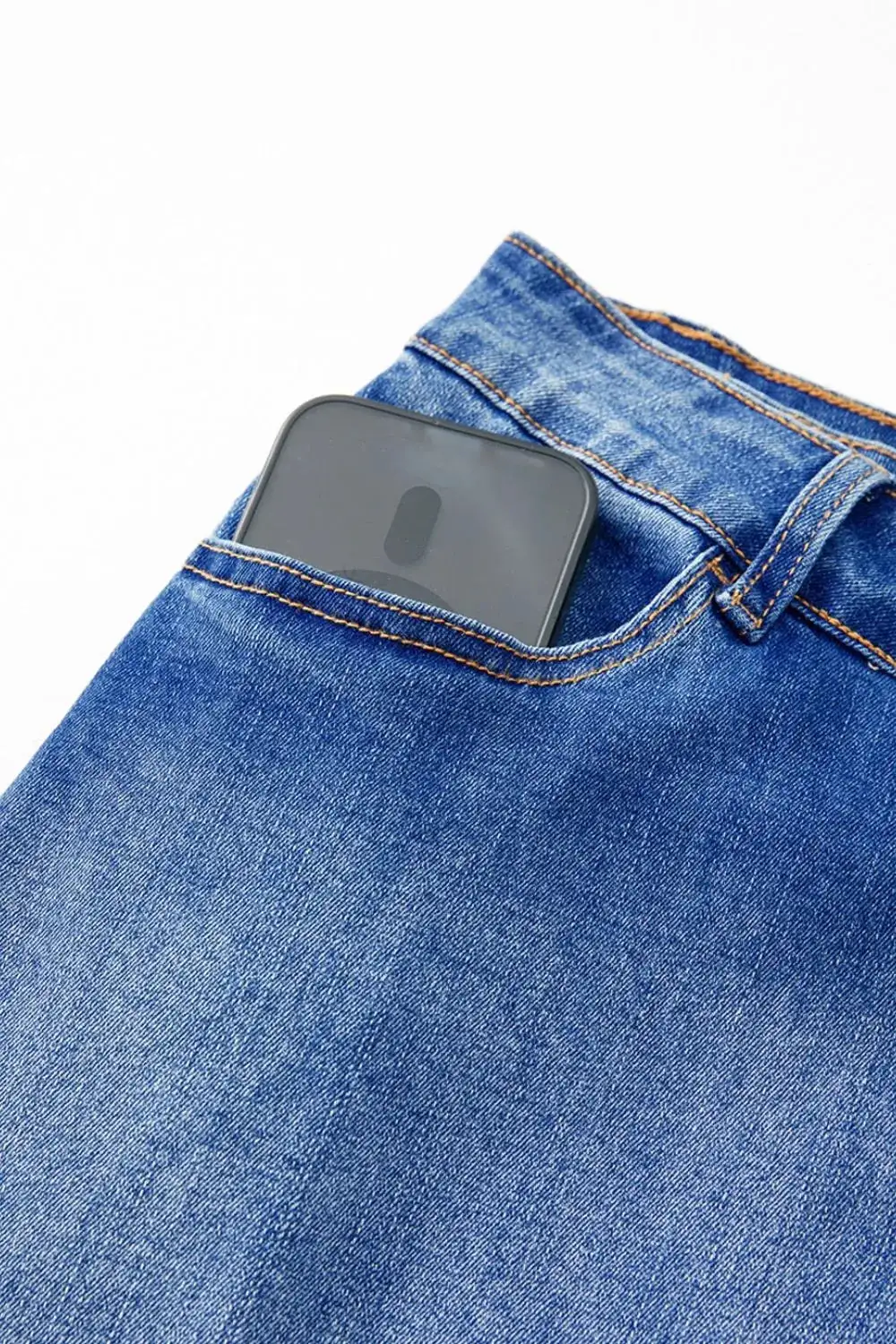 Loose Wrap Denim Skirt