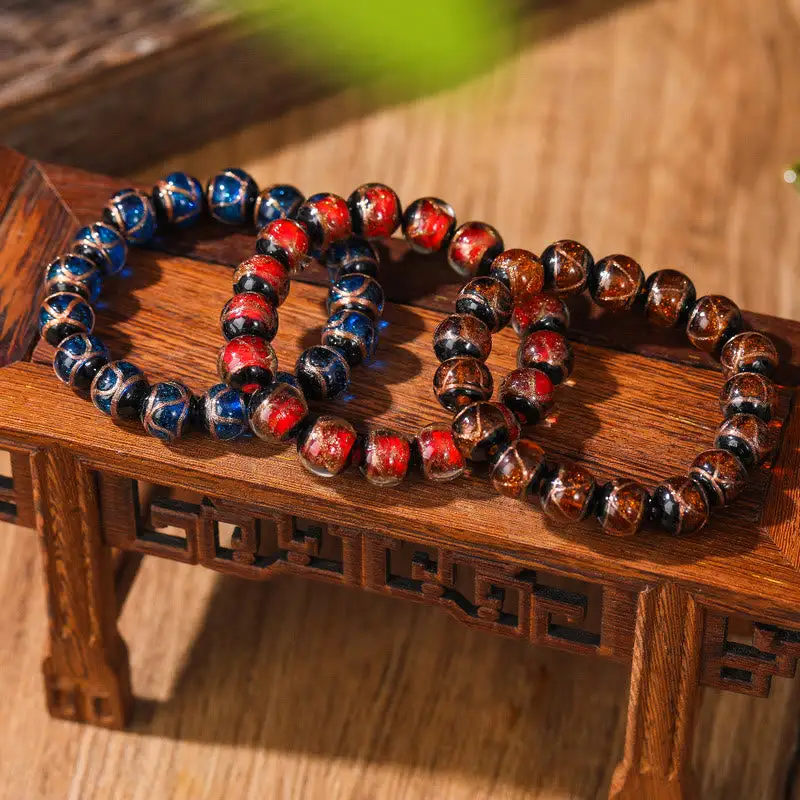 Classic Liuli Glass Bead Bracelet