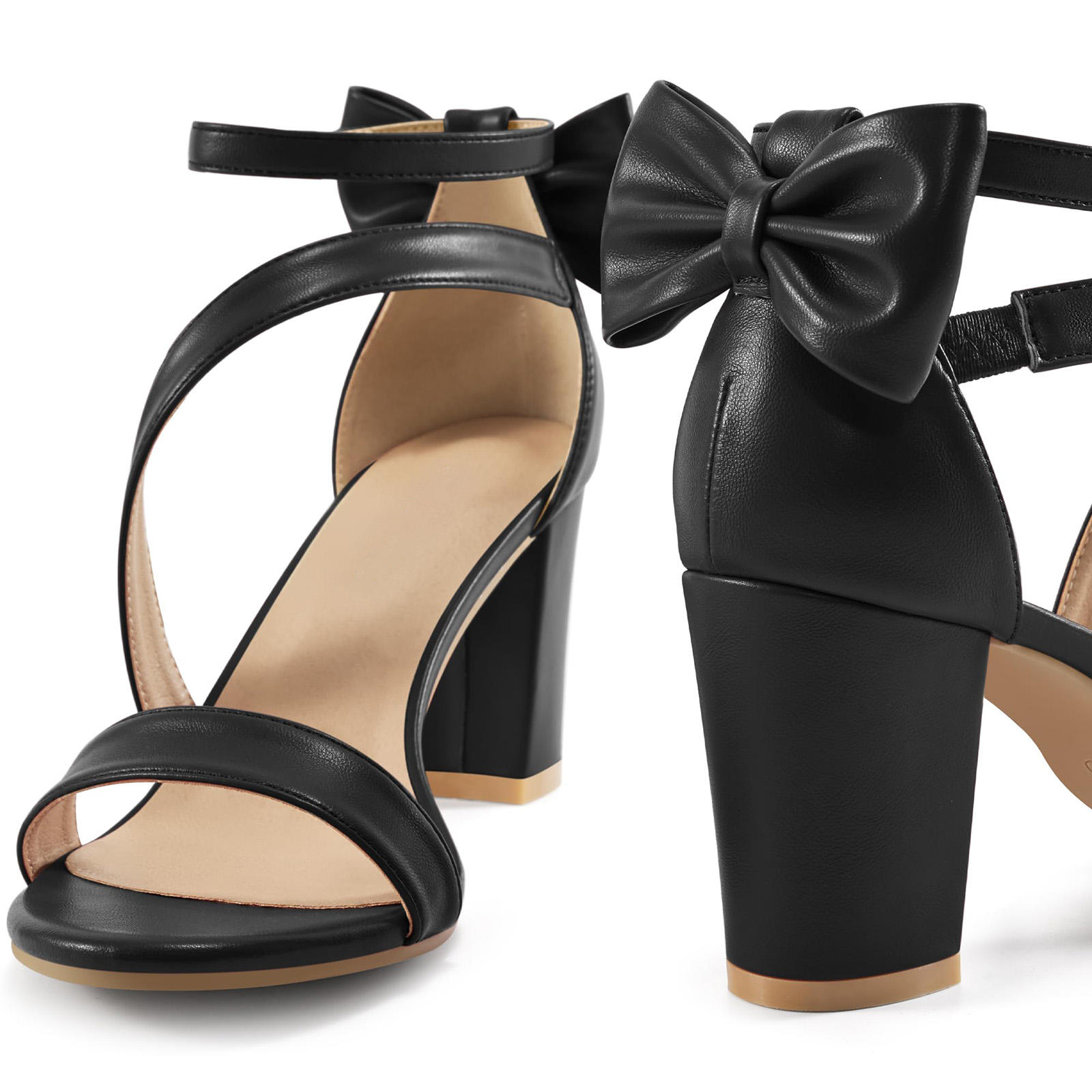 Alessia Bow Chunky Heel Sandals