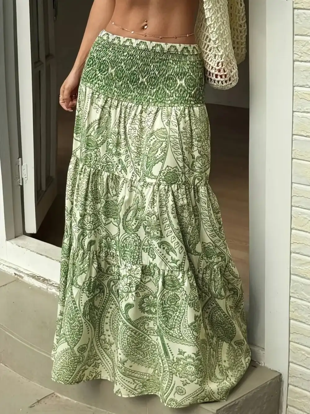 Sequin Maxi Skirt