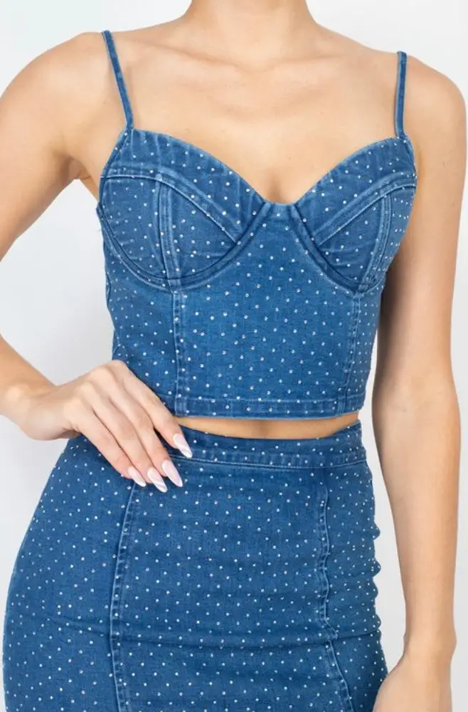Everyday Rhinestone Women's Matching Set