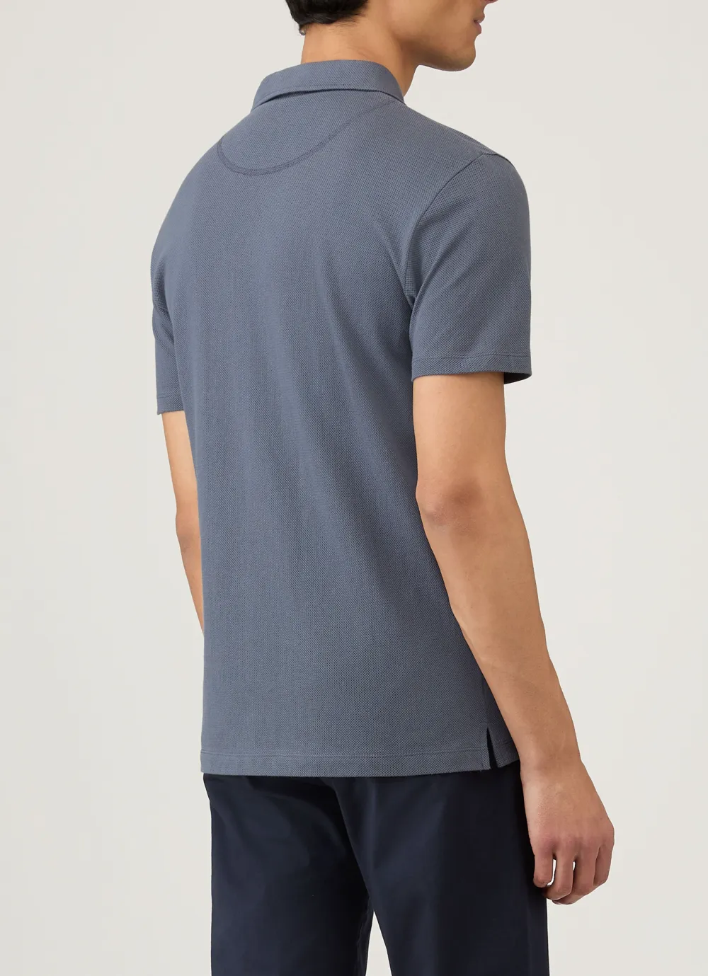 Modern Weekend Slim Fit Mesh Cotton Short Sleeve Polo Shirt