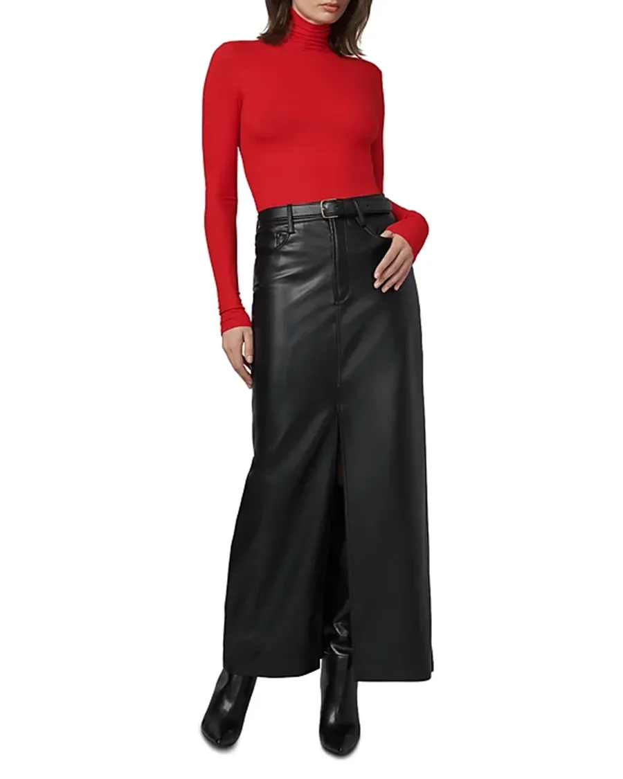 Elegant Style Long Sleeves Turtleneck Top