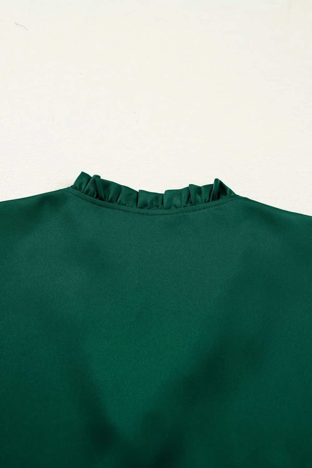 Frilled Bow Detail V-Neck Blouse