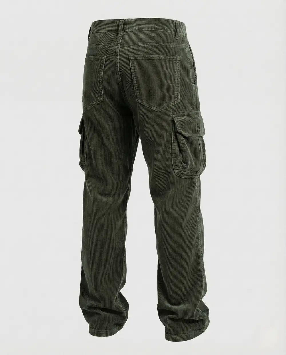 Men's Cord Cargo Pants Pockets