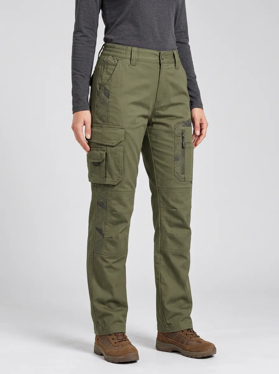 Unisex Rugged Topographic Tactical Work Pants