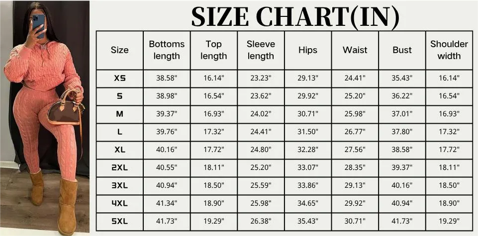 Women's Minimalist Textured Long Sleeve Crop Hooded Sweater& High Waist Skinny Pants Set