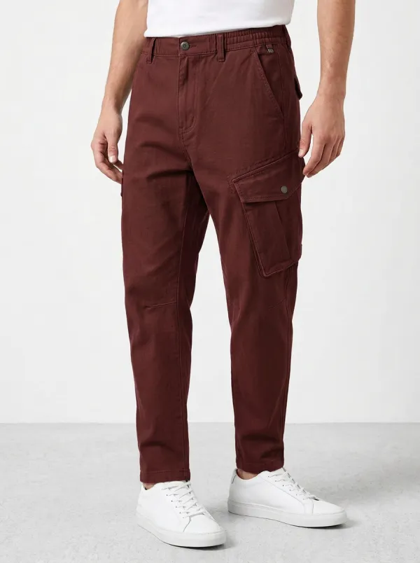 Men's Olive Green Tactical Multi-Pocket Cargo Pants