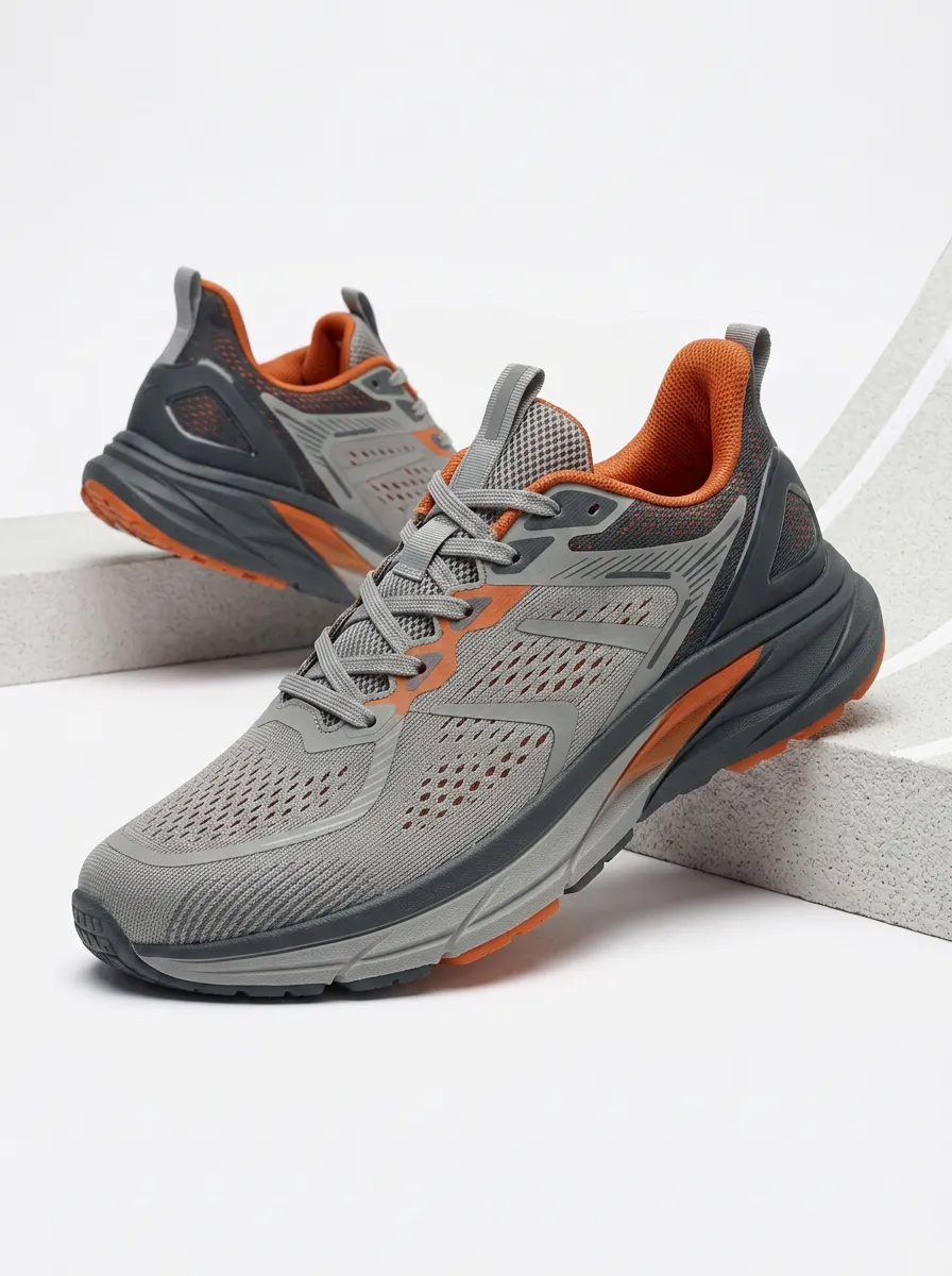 Men's Track Mesh Breathable Printed Running Shoes