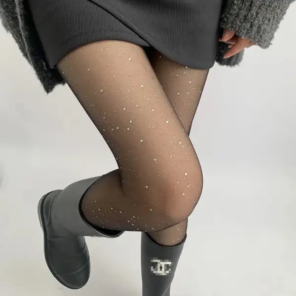 Sparkle Detail Sheer Tights