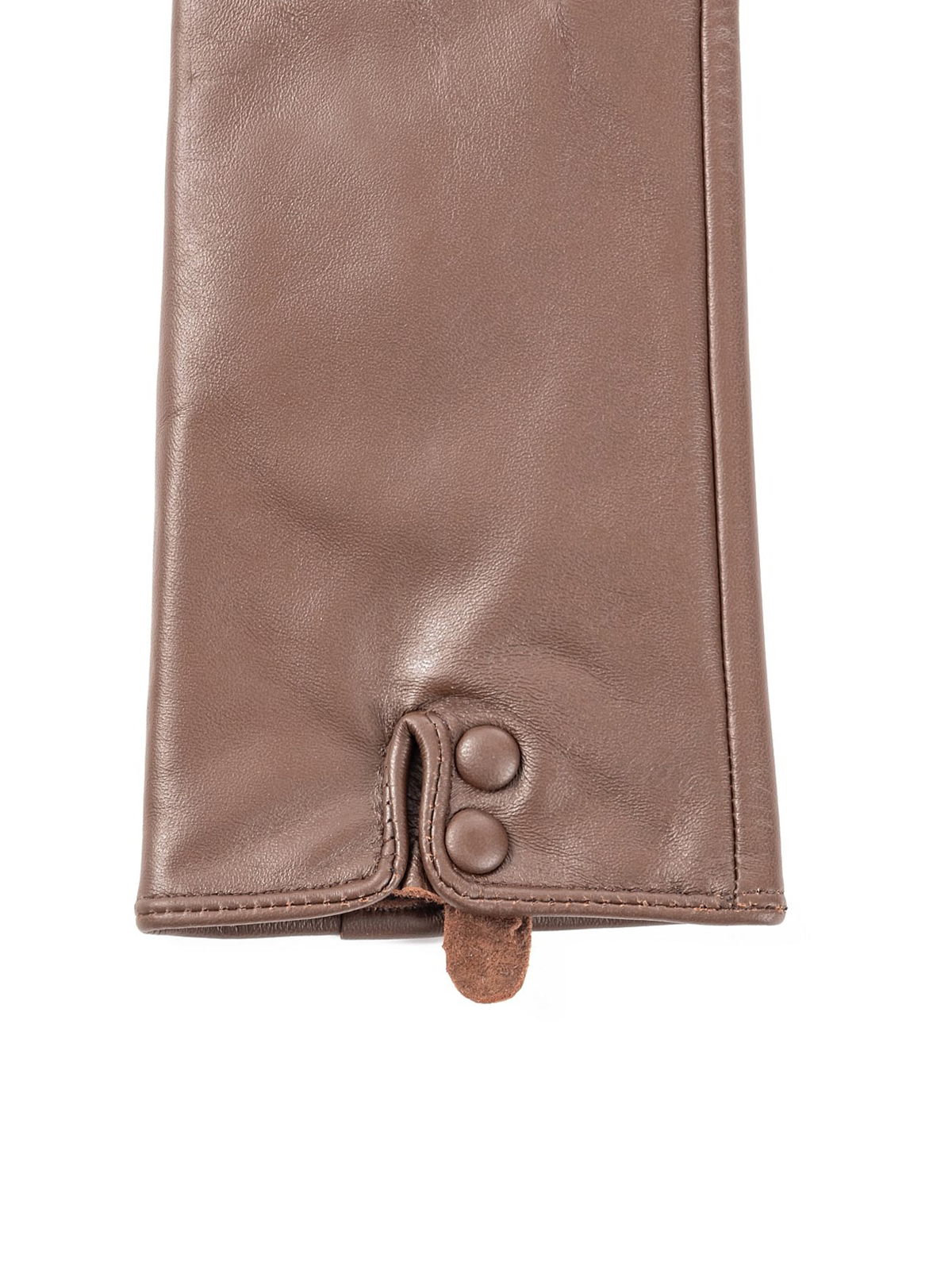 Snap Fastener Leather Gloves