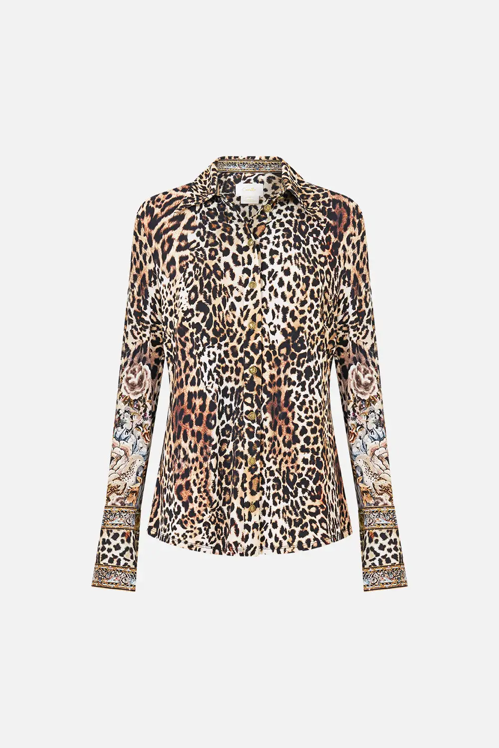 Printed Fitted Jersey Shirt