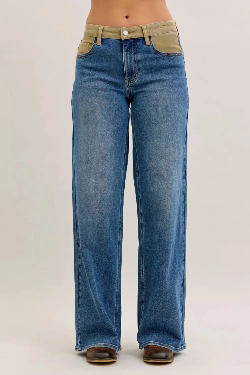 Soft Straight Leg Denim Jeans