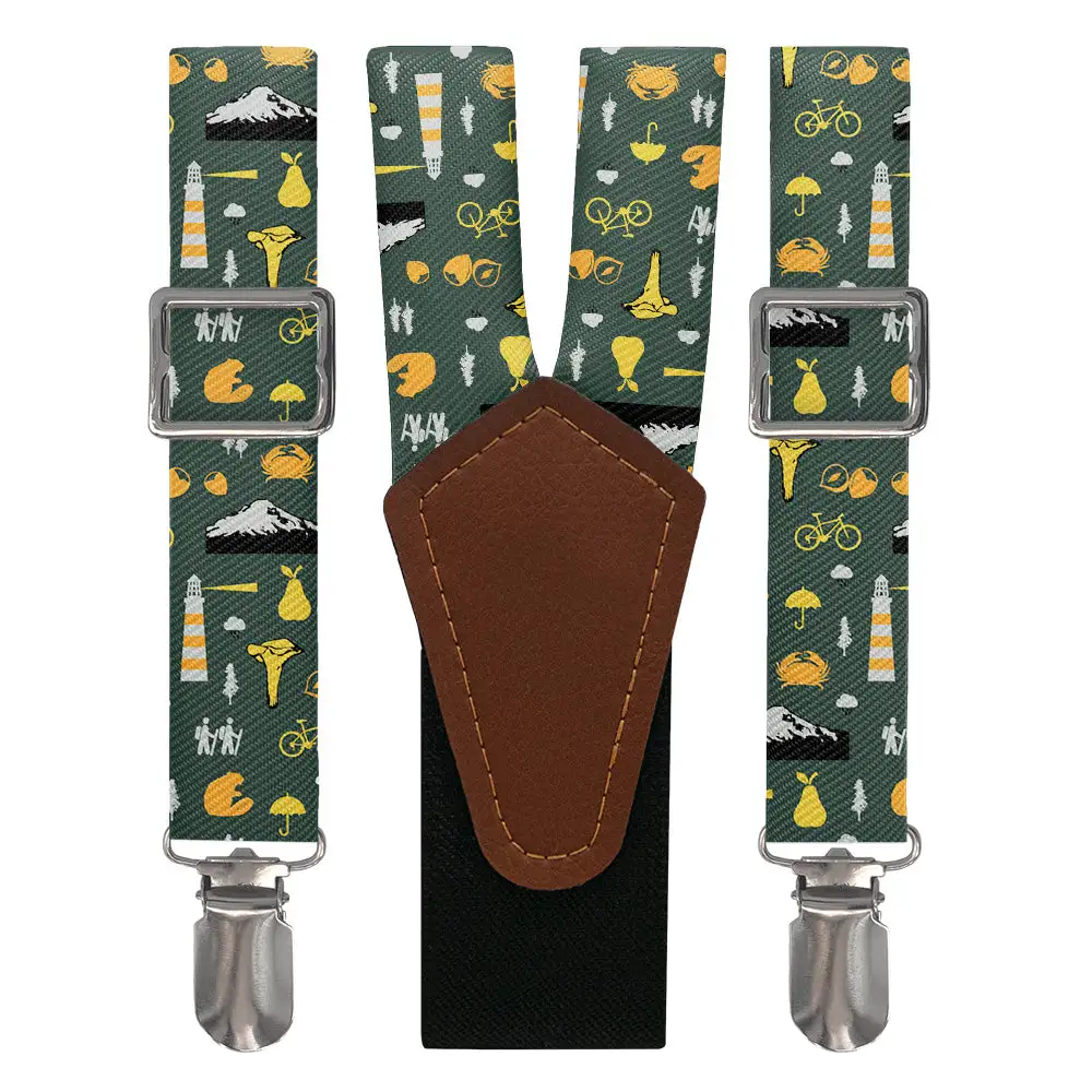 Wildlife Pattern Suspenders