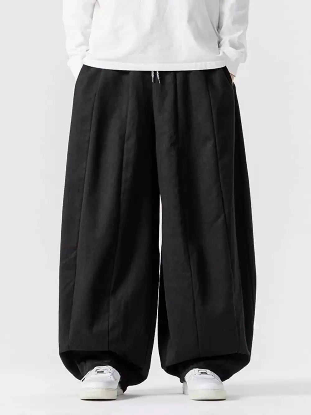 Men's Plus Size Loose Fit Drawstring Waist Casual