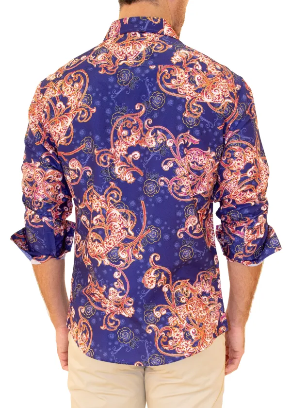 Textured Long Sleeve Button Shirt