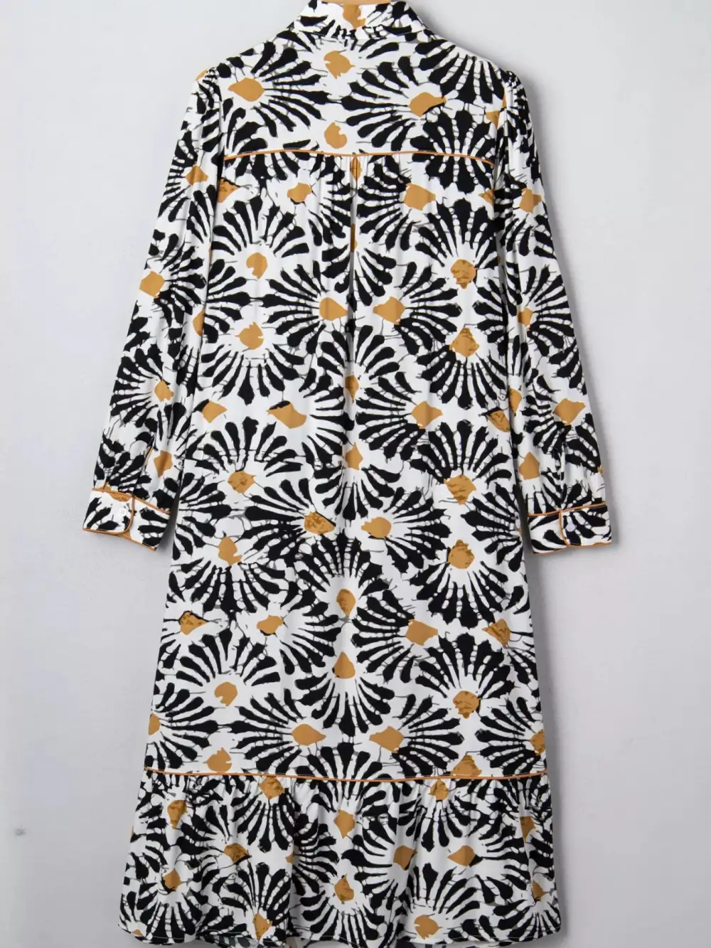 Balanced Detail Floral Abstract Print Dress