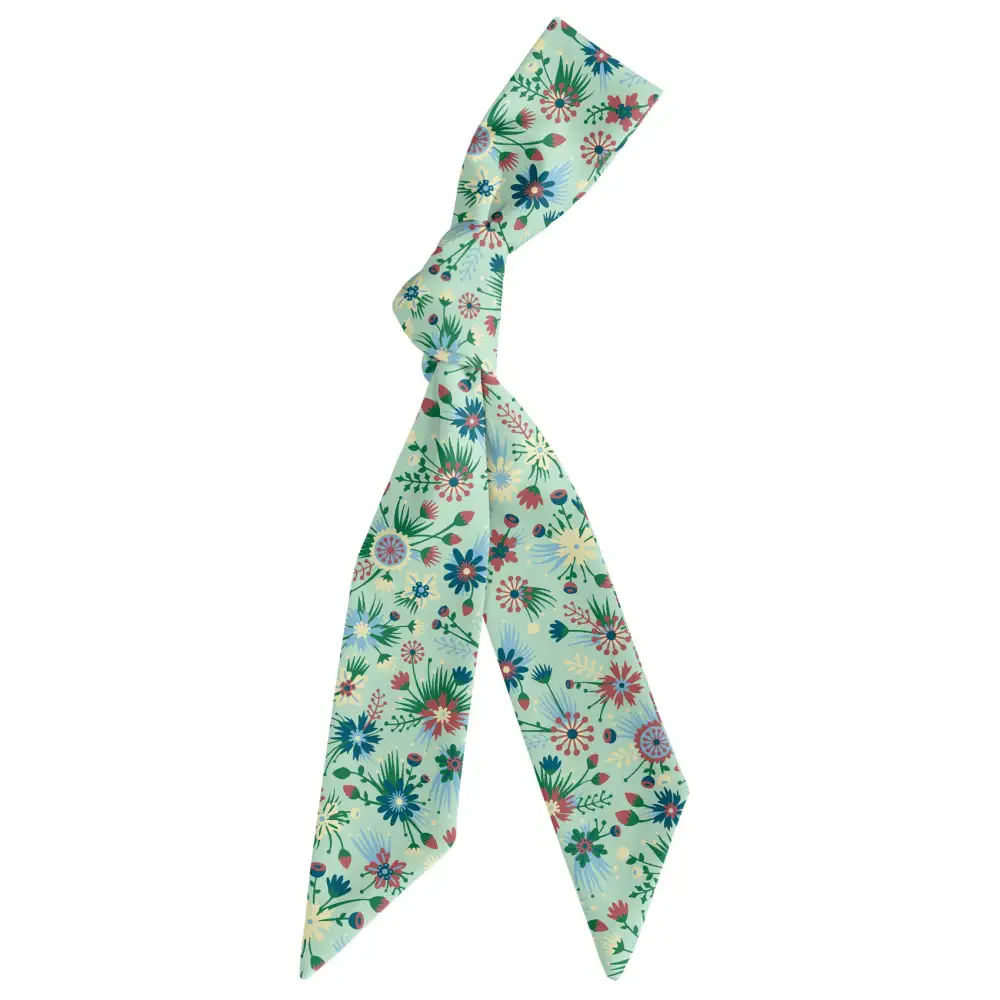 Freesia Floral Pattern Hair Scarf