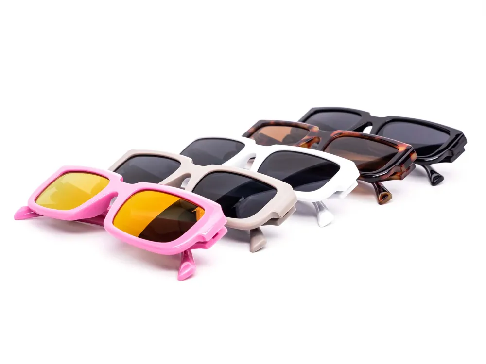 12-Pack Chunky Square Assorted Sunglasses