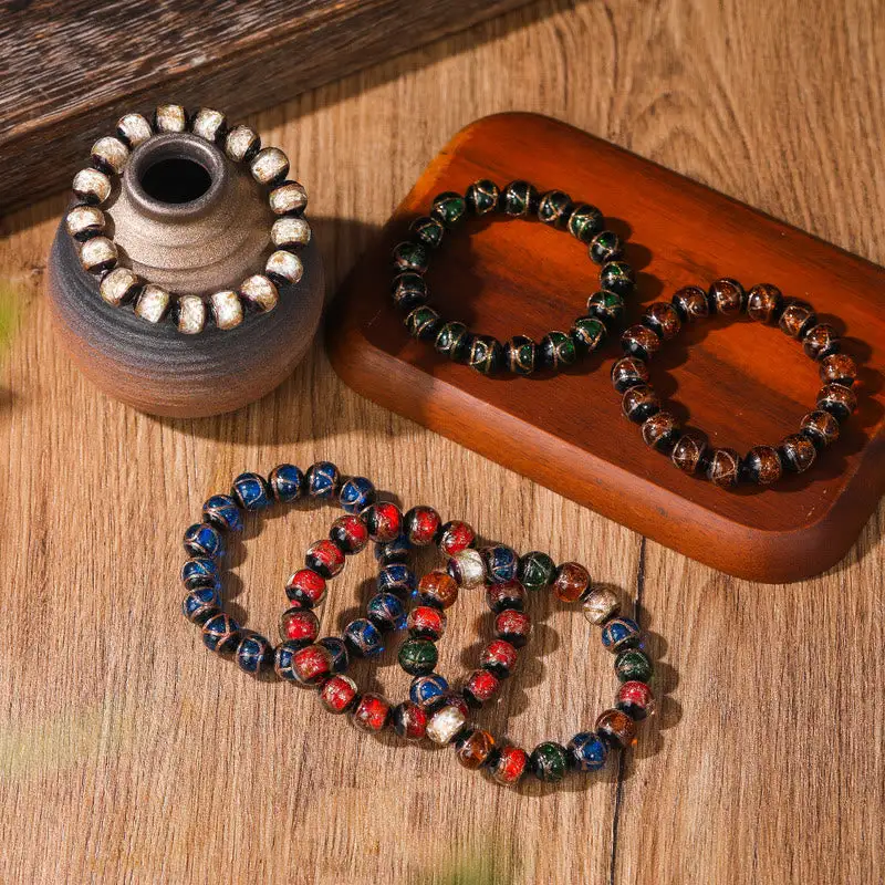 Classic Liuli Glass Bead Bracelet