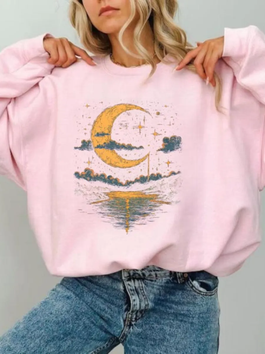 Moon Night Sky Sweatshirt