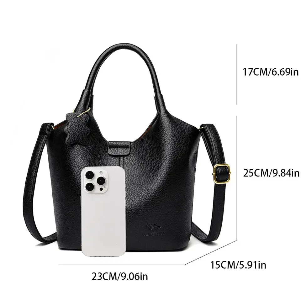 Timeless Soft Zip-Top Shoulder Bag